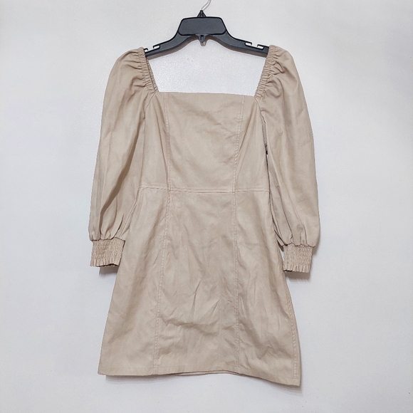 7 For All Mankind Mini Dress Sexy Vegan Faux Leather Anthropologie - Picture 2 of 8